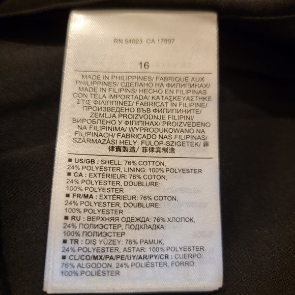 Banana Republic Coated Tweed Pencil Skirt Size 16 Black Textured Classy Occasion - Picture 5 of 5